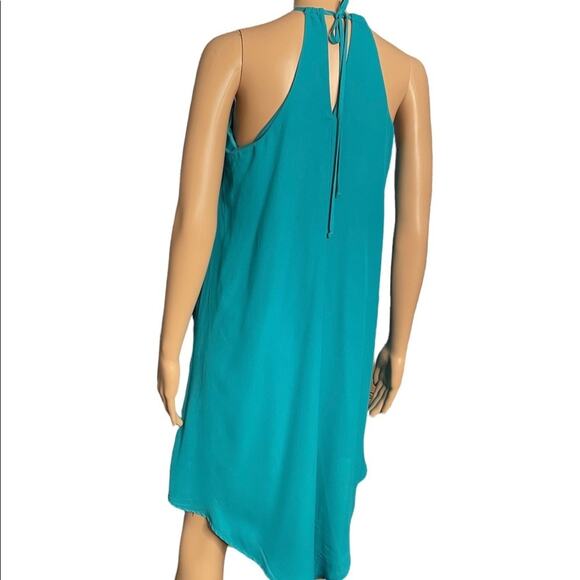 Mossimo Turquoise Halter Dress Womens Size S Petite Blue Sexy Elegant Classy - Picture 3 of 5